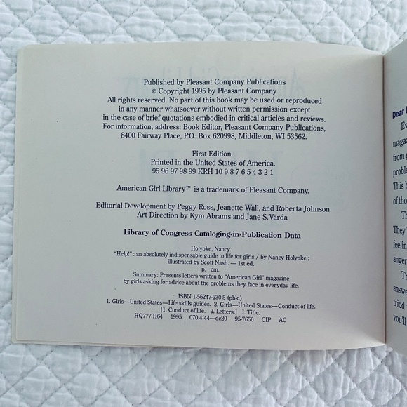 American Girl Library HELP! book - Picture 3 of 5